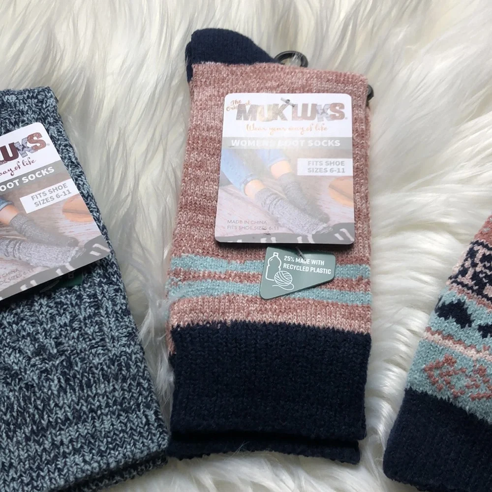 MUK LUKS boot socks